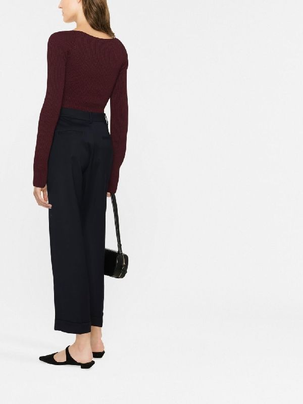 Stretch Wool Tailored Pants