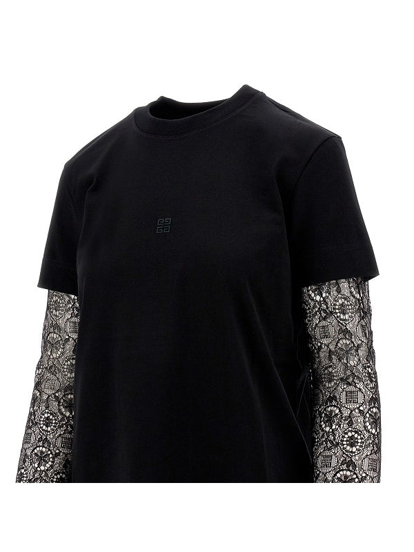 4G Lace Long Sleeve Top