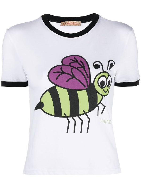 Bee Printed Cotton T-Shirt