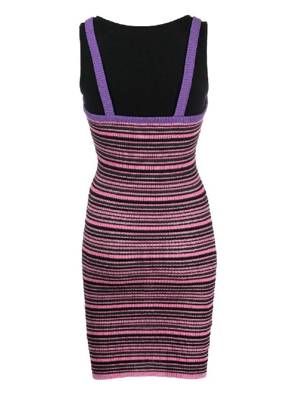 Olivia Stripe Bee Embroidery One-Piece
  Dress