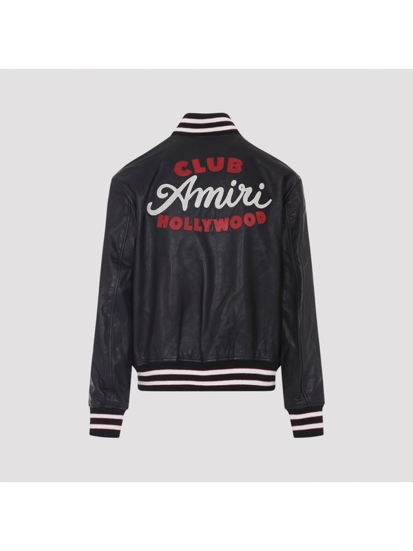 Amiri Black Bomber Jacket