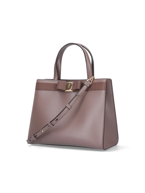 Vara Smooth Leather Tote Bag Medium