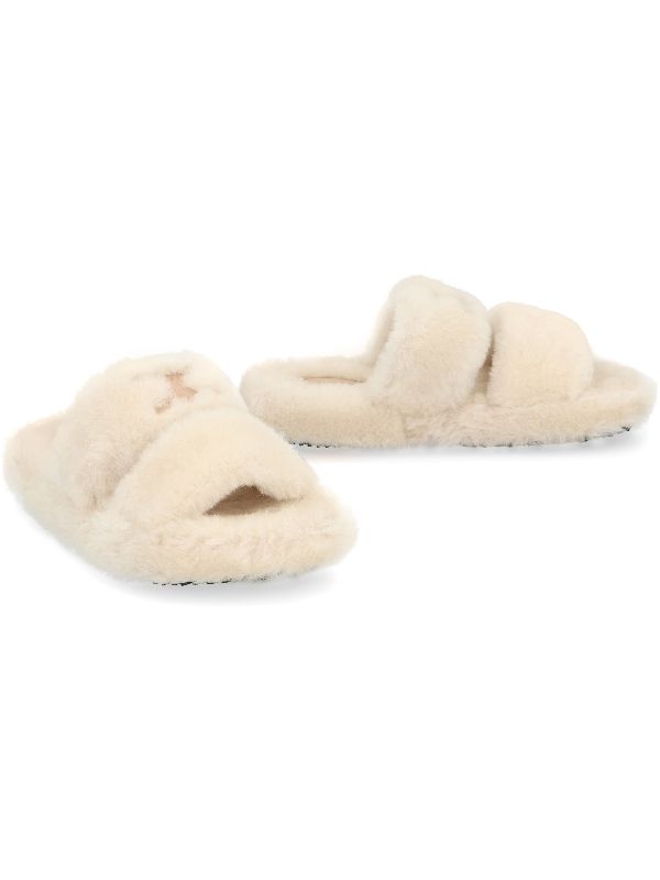 Triomphe Shearling Sandals