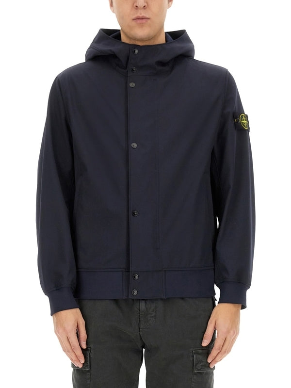 Waffle Patch Hooded Jacket