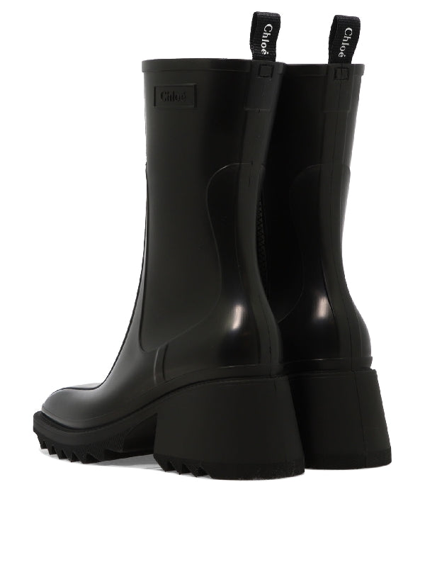 Betty Logo Rubber Rain Boots