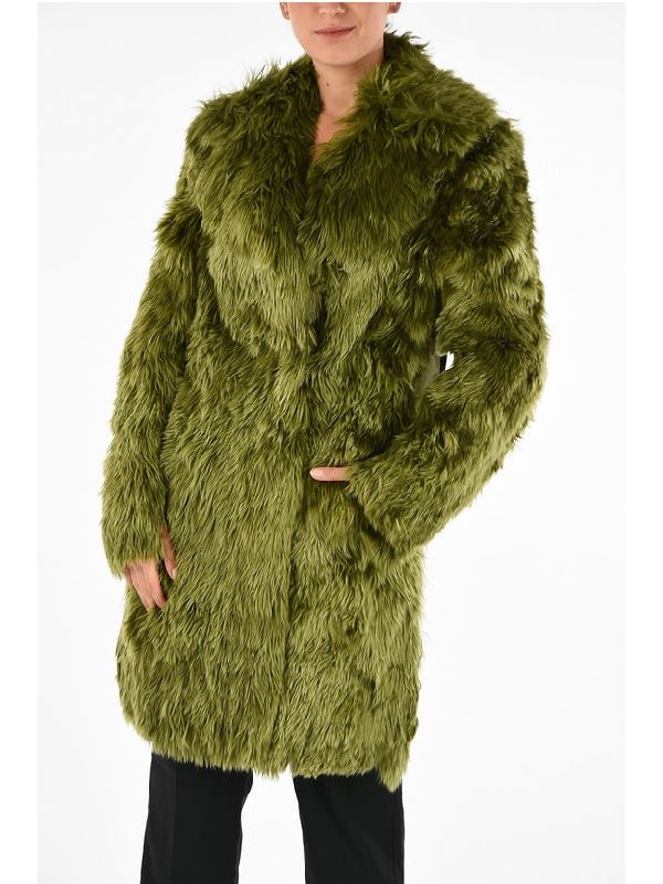 Alpaca Wool Fur Coat