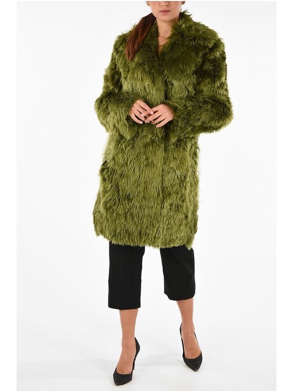 Alpaca Wool Fur Coat