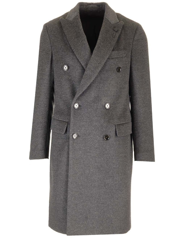 Boutonniere Wool Blend Coat