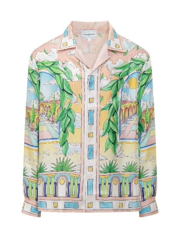 Paysage Ideal Printed Silk Shirt