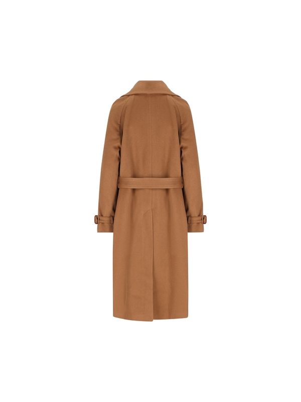 Belt Detailed Camel Coat