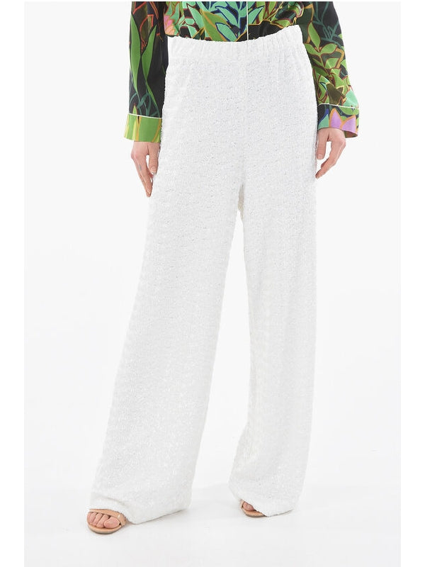 Sequined Palazzo Pants Casual Pants - jentestore_global