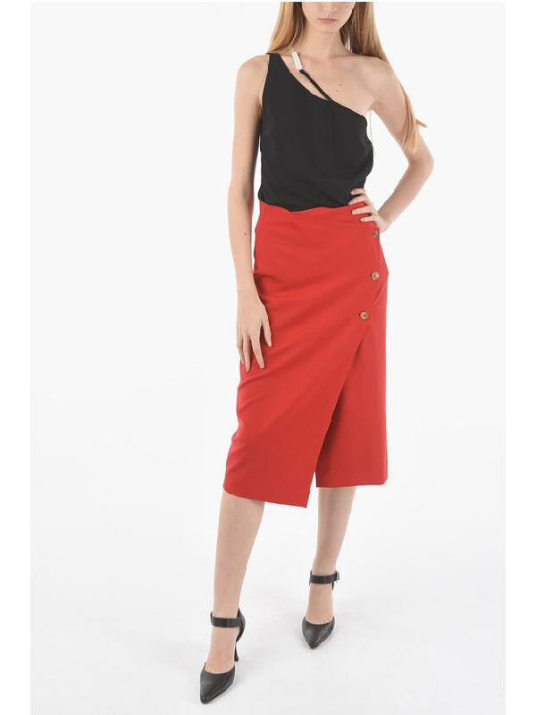 Solid Color GISPSY Wrap Skirt Skirts - jentestore_global