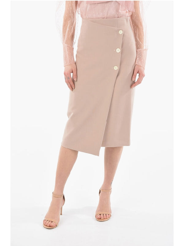 Solid Color GIPSY Wrap Skirt Skirts - jentestore_global