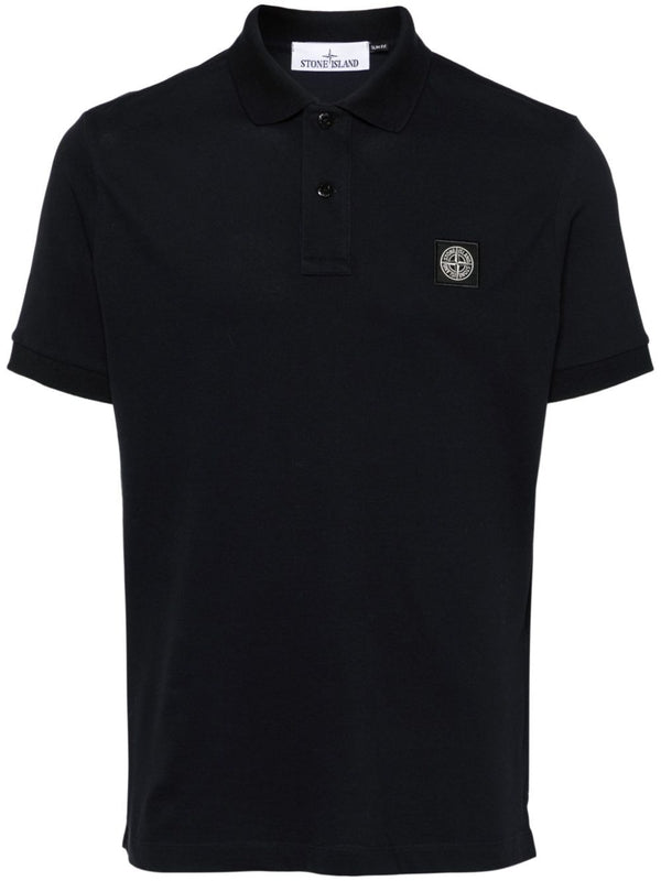 Wappen Patch Cotton Blend Polo Shirt