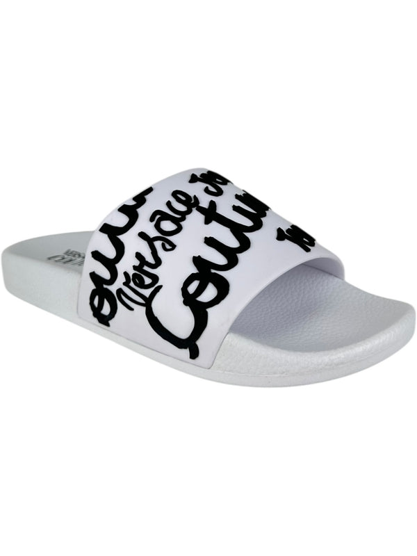 Versace White Slides