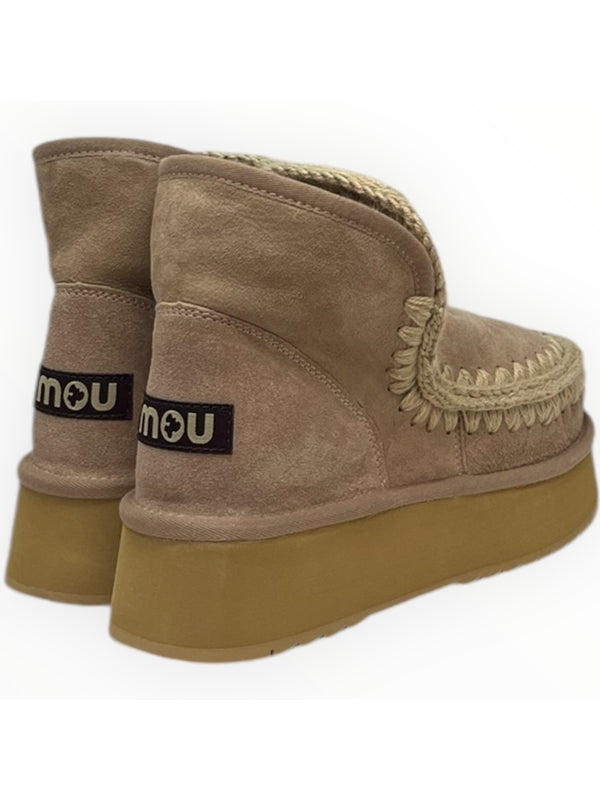 Eskimo Mini Platform Leather Ankle Boots