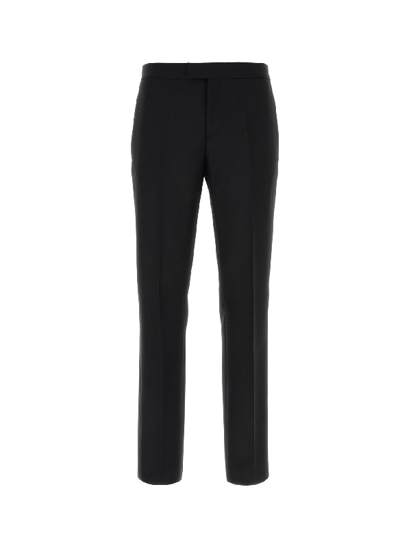 Wool Blend Tailored Pants