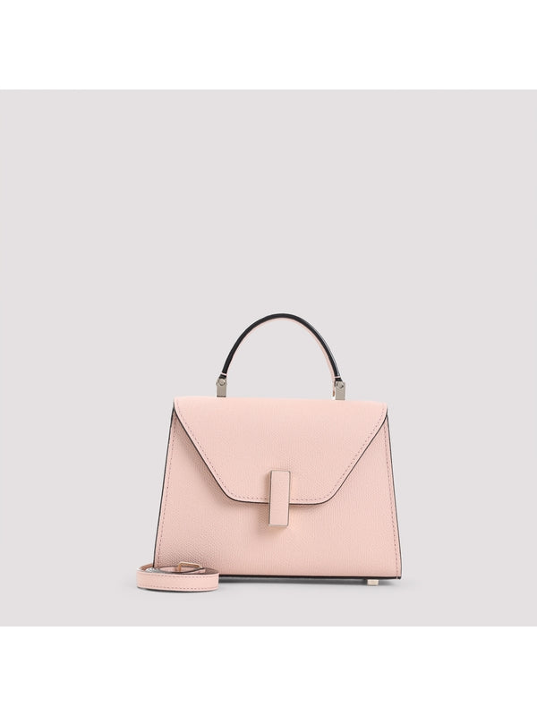 Buckle Detail Calfskin Tote Bag