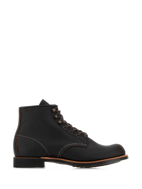 Red Wing Black Lace-Up Boots