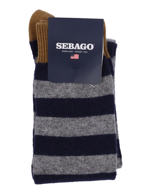 Sebago Blue Striped Socks