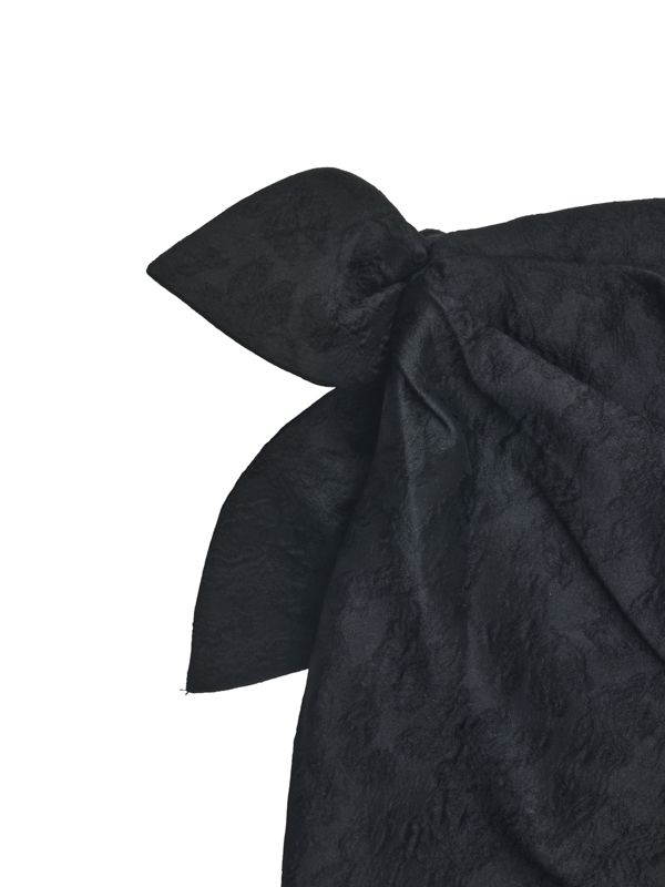 Bow Wrap Tie Midi Skirt