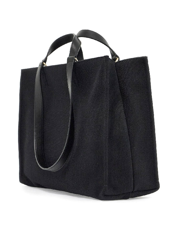 Venna Logo Canvas Tote Bag - Jente