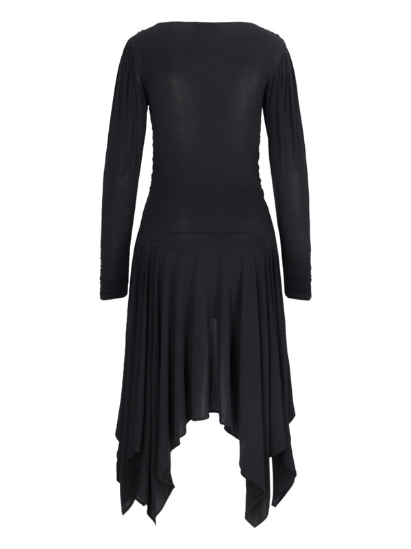 Melinda Drape Asymmetric Dress