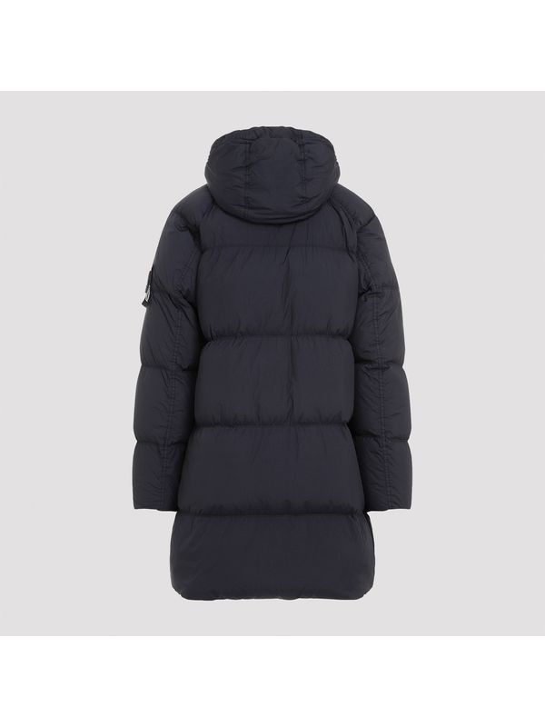 Wappen Patch Nylon Puffer Jacket