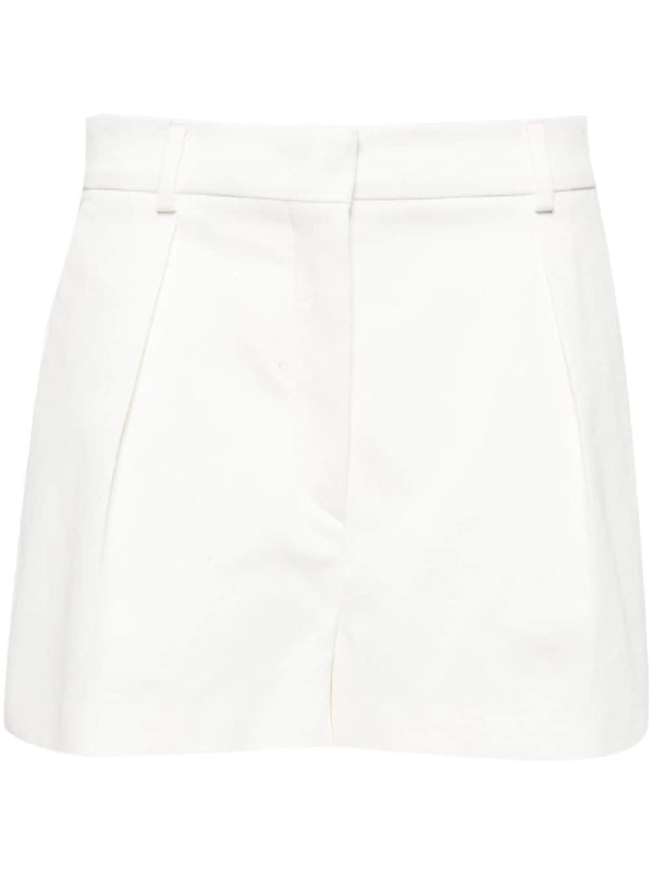 Unico Pintuck Detail Cotton Shorts