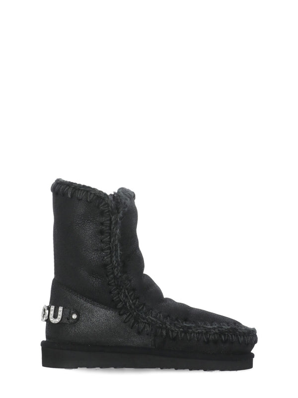 Eskimo 24 Rhinestone Logo Ankle Boots