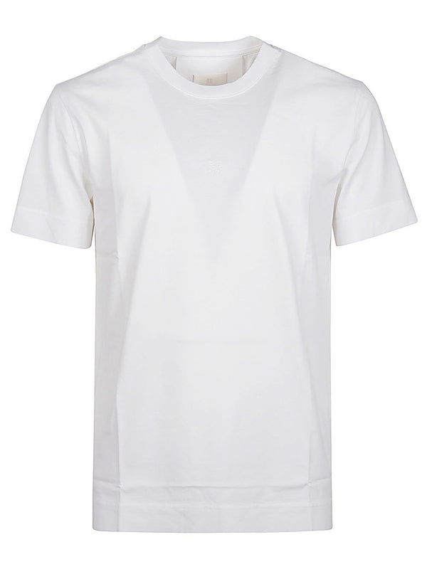 4g Embroidered Cotton Slim T-Shirt - Jente