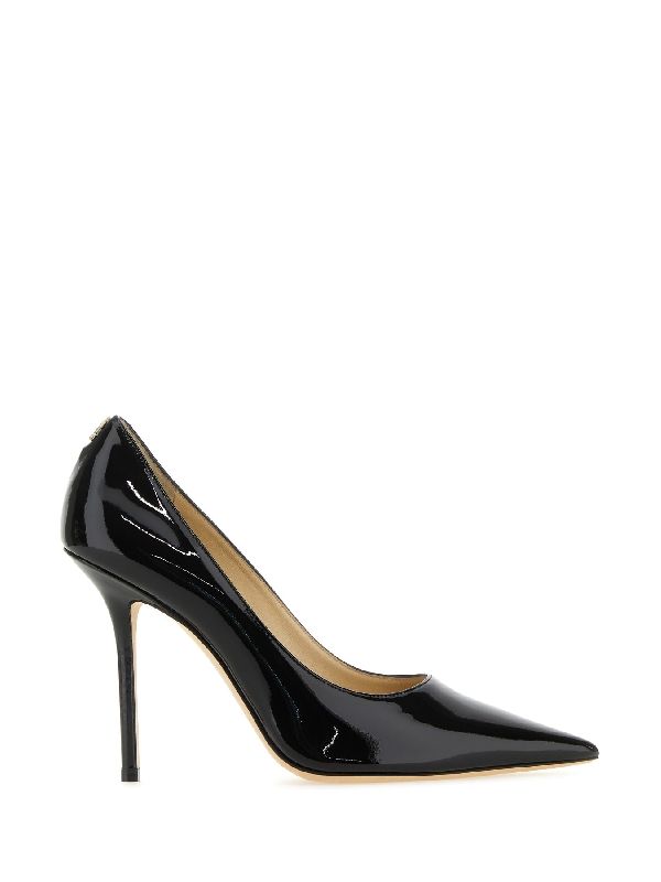 Back Logo Patent Leather Pumps