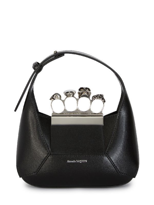 Calfskin Jewel Mini Hobo Bag