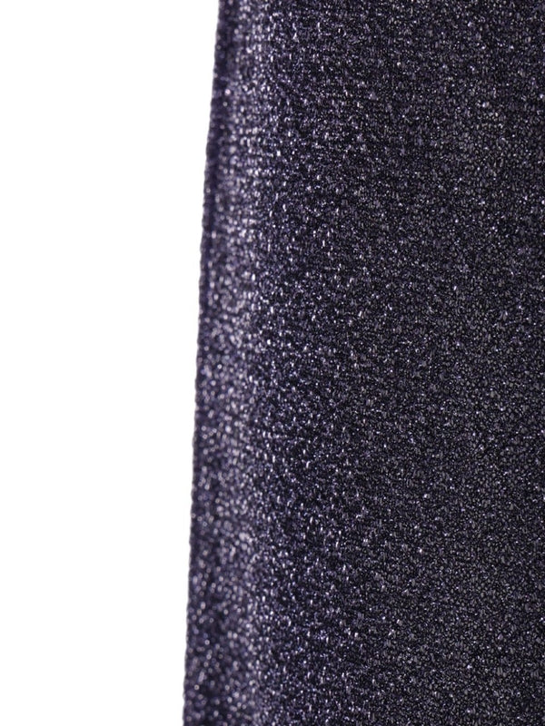 Glitter Effect Banded Nylon Blend Pants