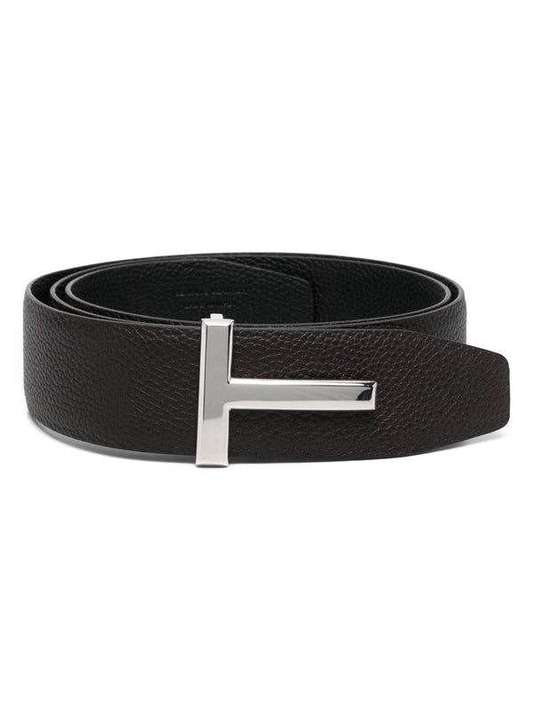 Tom Ford Brown Black Leather Belts
