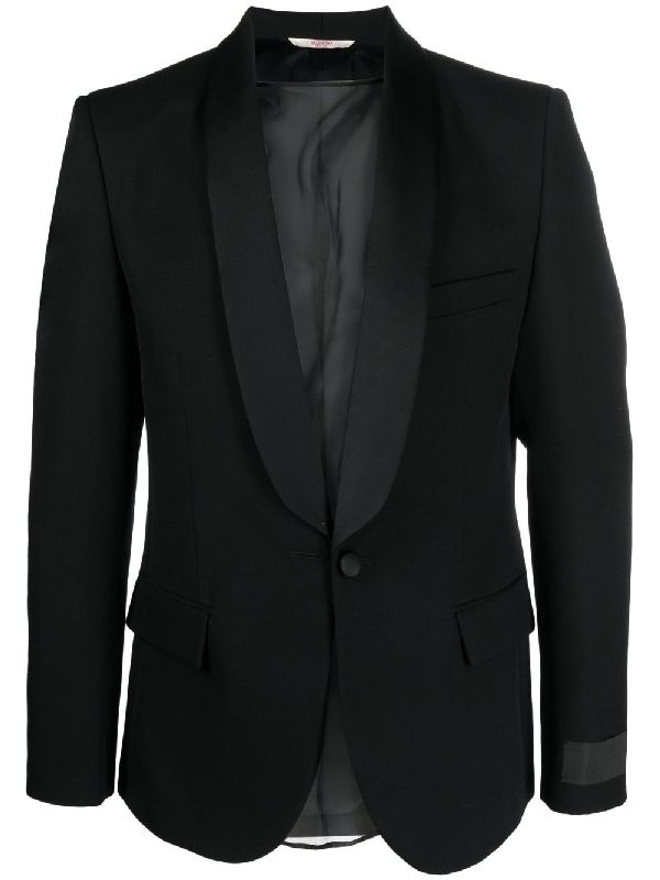 Black Single Breasted Wool
  Jacket