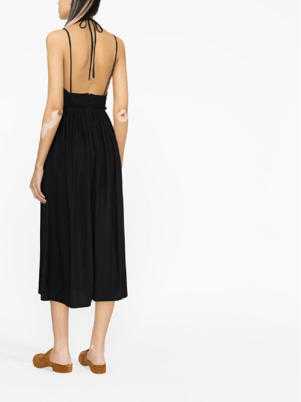 Cutout Halterneck Midi Dress