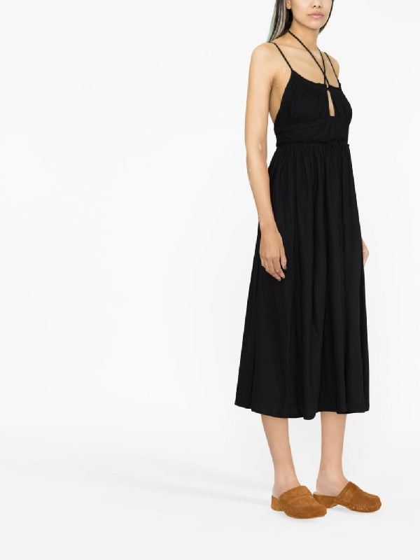 Cutout Halterneck Midi Dress