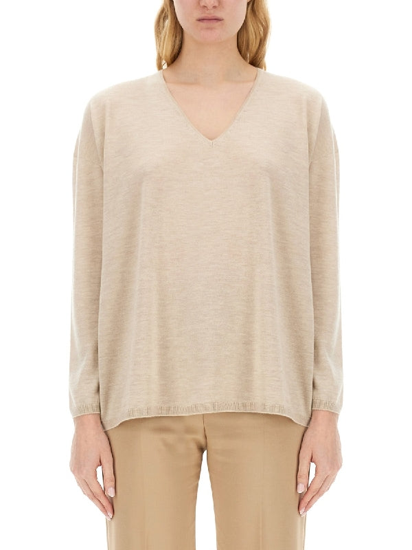 Arrow V-Neck Cashmere Knit