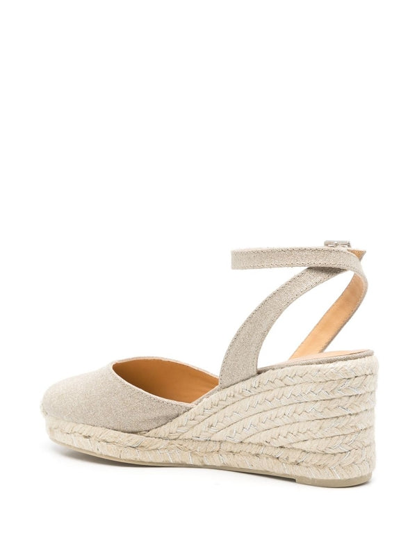 Castaner Beige Wedge Sandals