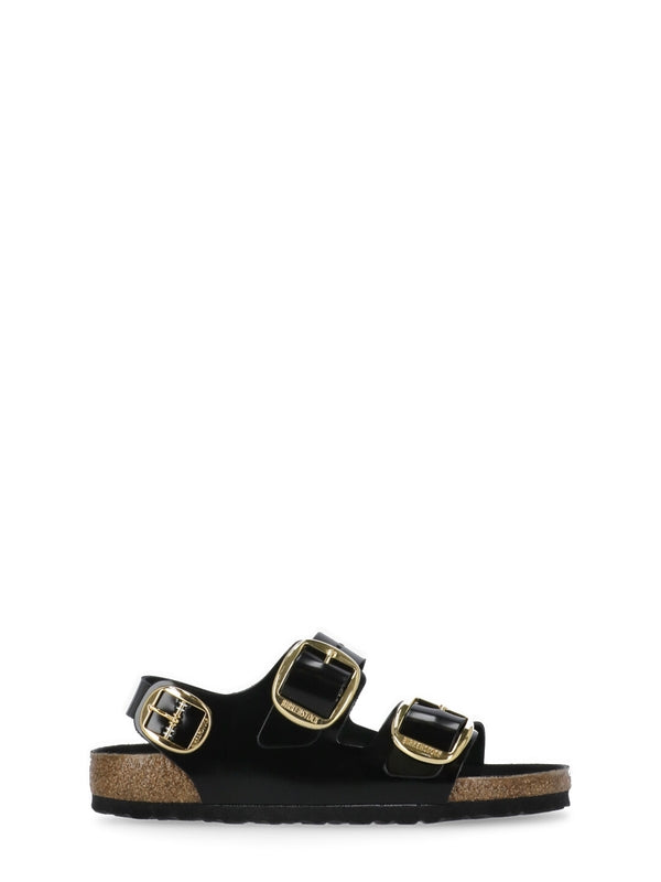 Milano Triple Buckle Leather Sandals