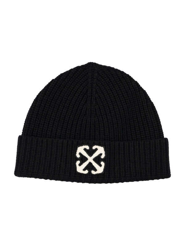 Arrow Embroidery Wool Beanie