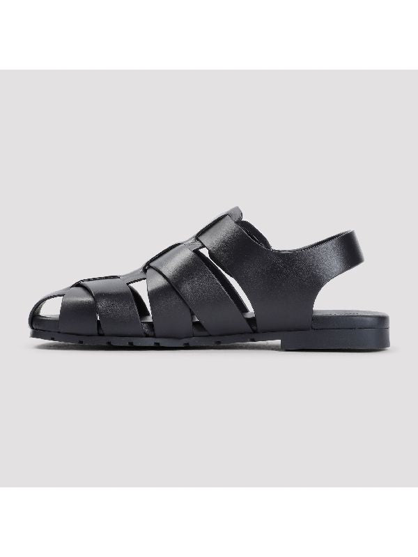 Alfie Buckle Leather Sandal