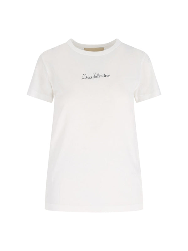 Valentino White Half Sleeve