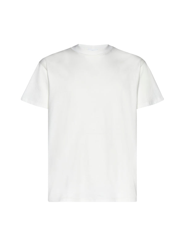 White Cotton Short Sleeve T-Shirt