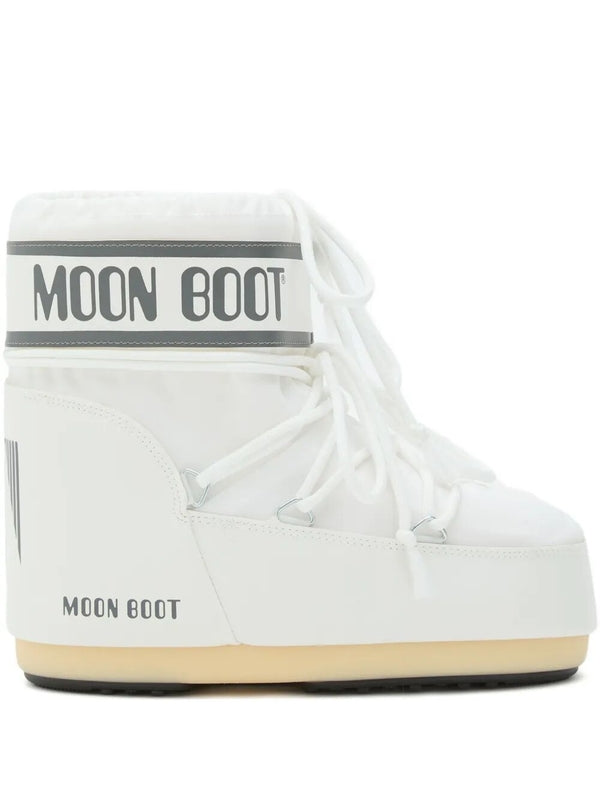 Moonboots White Lace-Up Boots