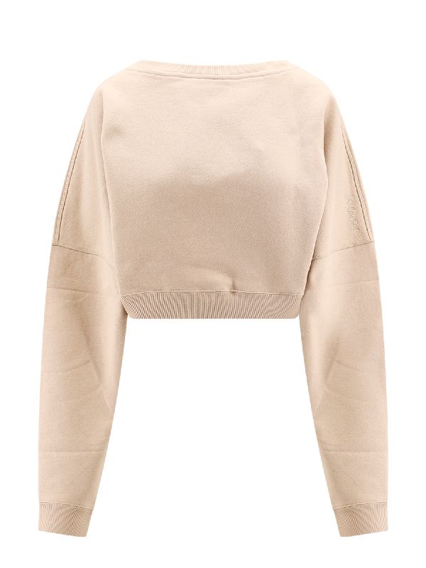 Cotton Cropped Sweatshirt