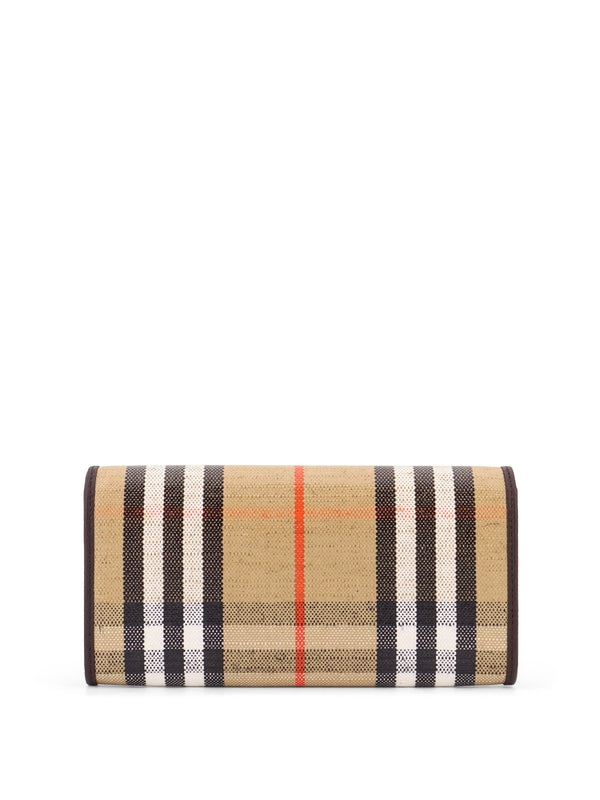 Burberry Beige Checked Wallets
