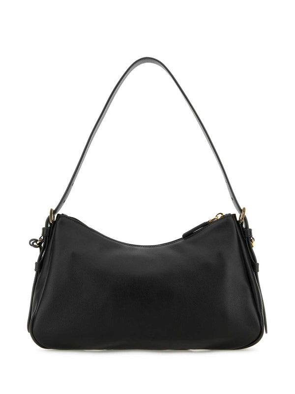 Aimee Triangle Logo Leather Shoulder Bag