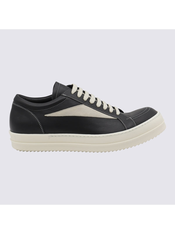 Rick Owens Black Low Top Sneakers